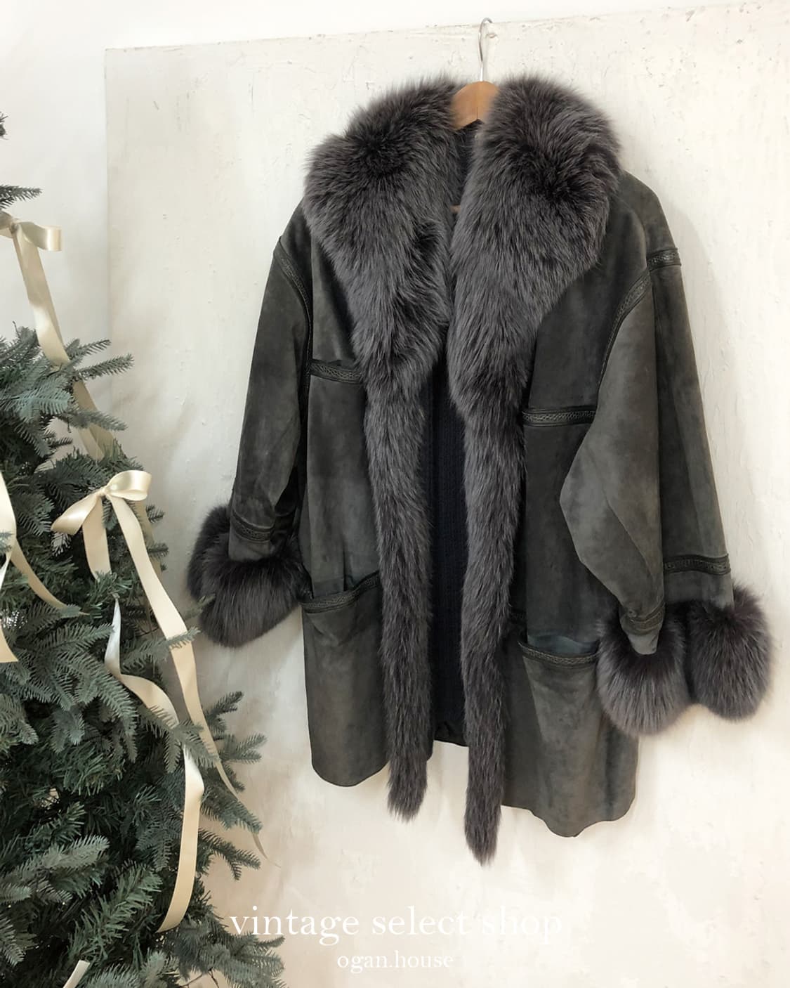 vintage eco fur mustang coat 상품이미지1