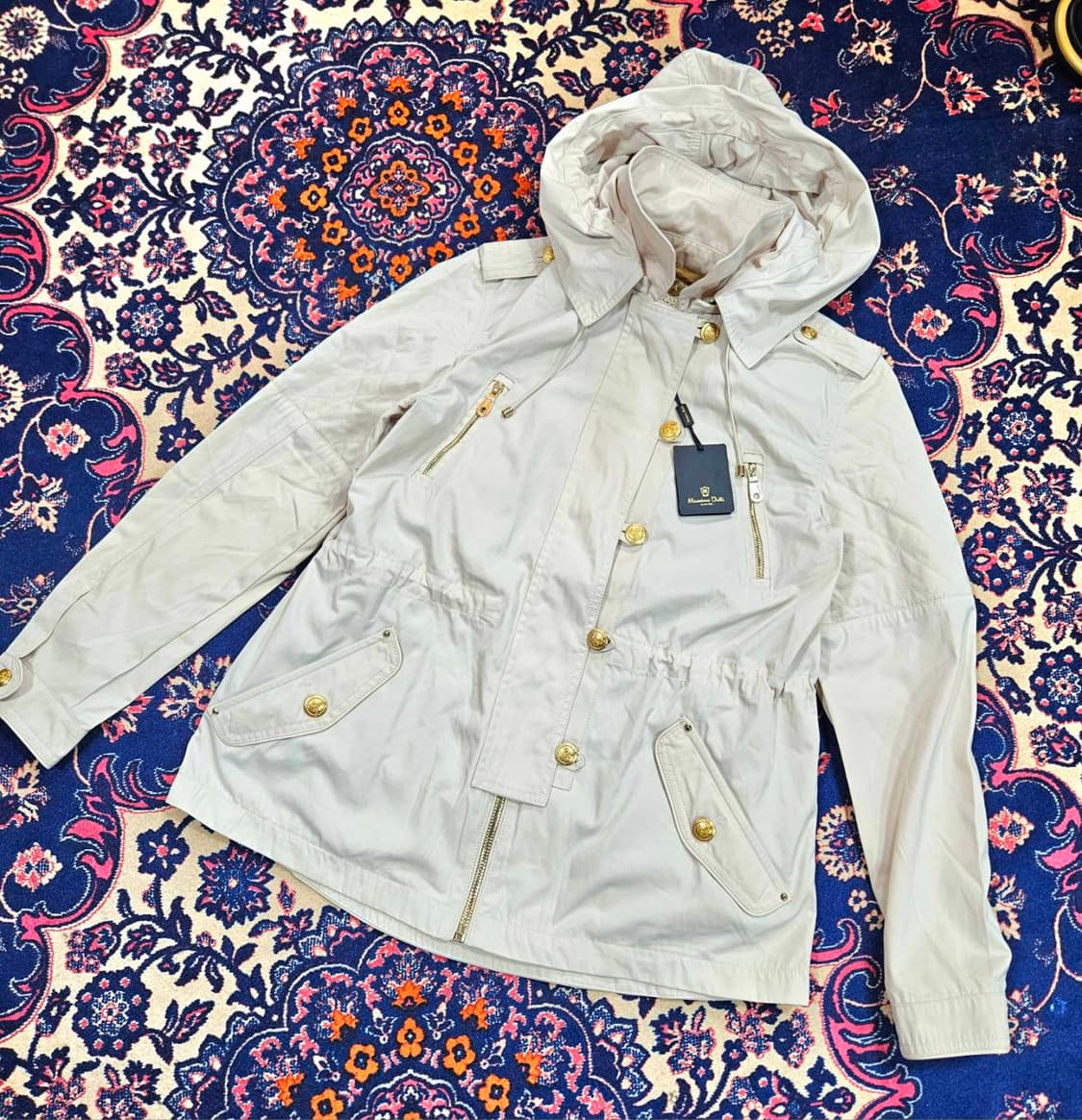 (새상품)마시모두띠 카라넥 후드 바람막이 사파리자켓 상품이미지2