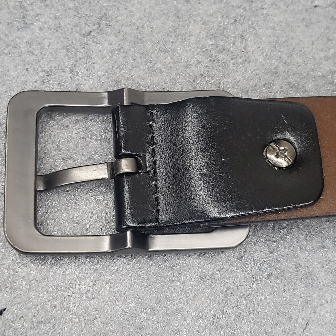 Davis 검정 100%레더 가죽 벨트 총106cm 상품이미지4