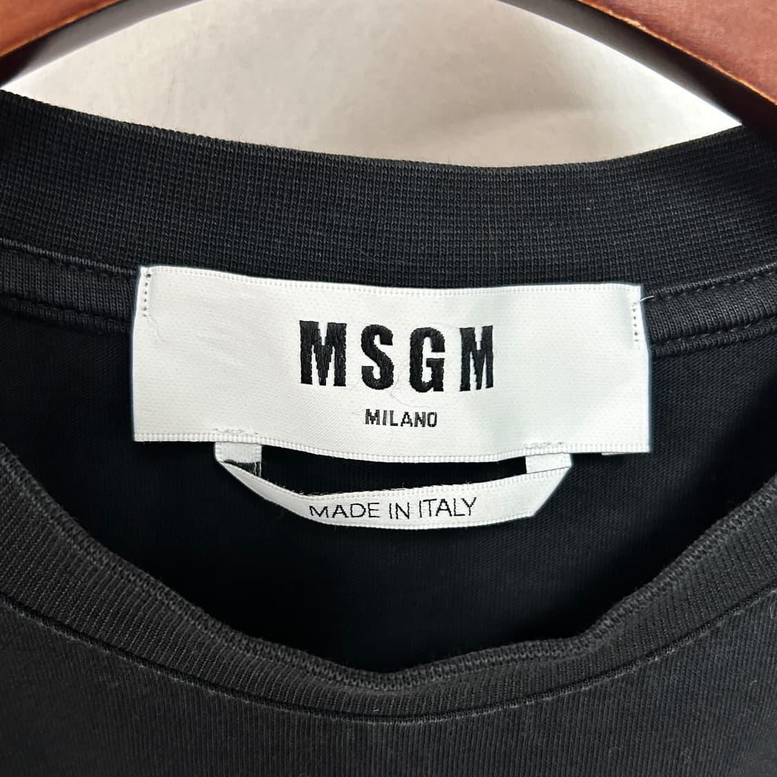 MSGM 박스로고 반팔 티셔츠 블랙 상품이미지6