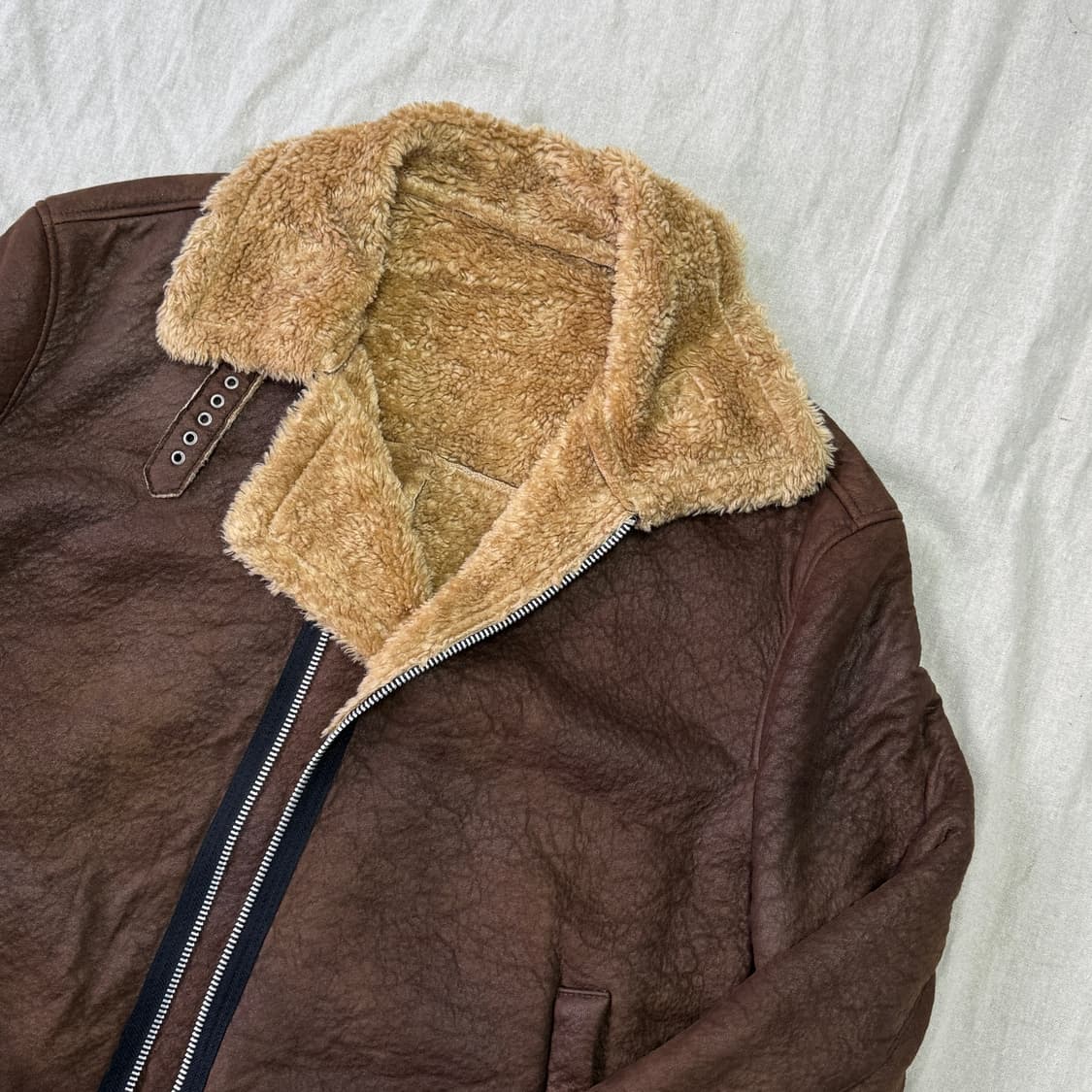 알렌느 브라운 무스탕 자켓 105 상품이미지2