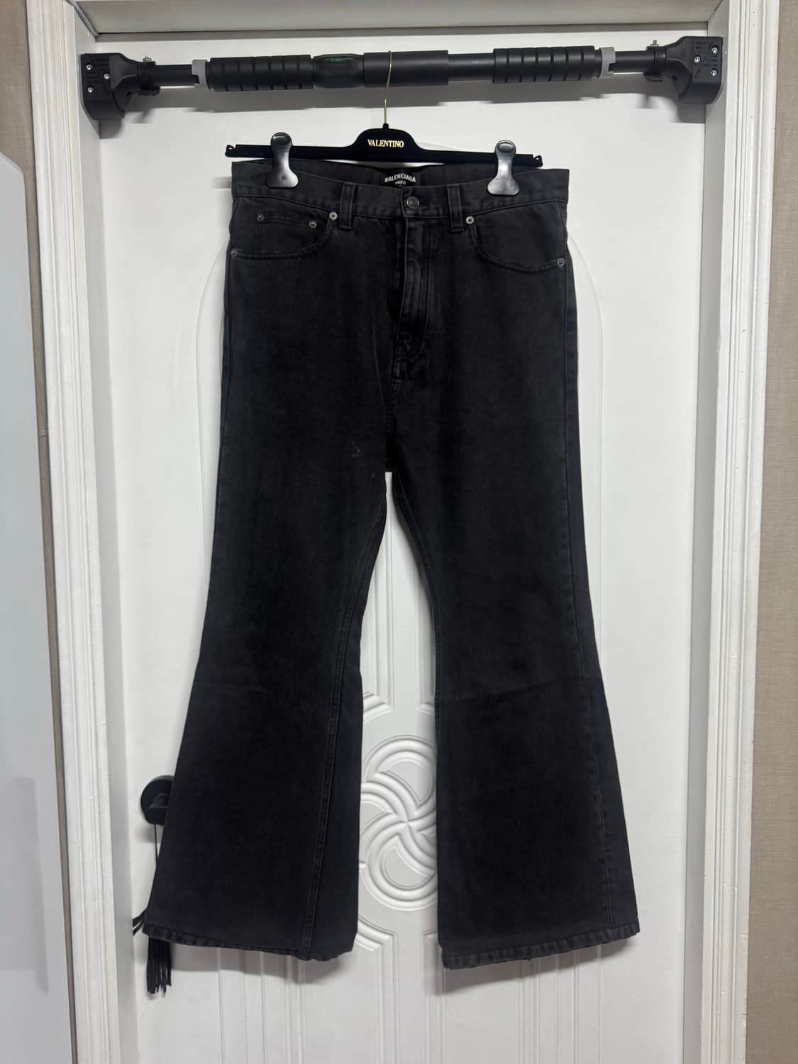 발렌시아가 플레어드 데님 블랙 S 상품이미지5