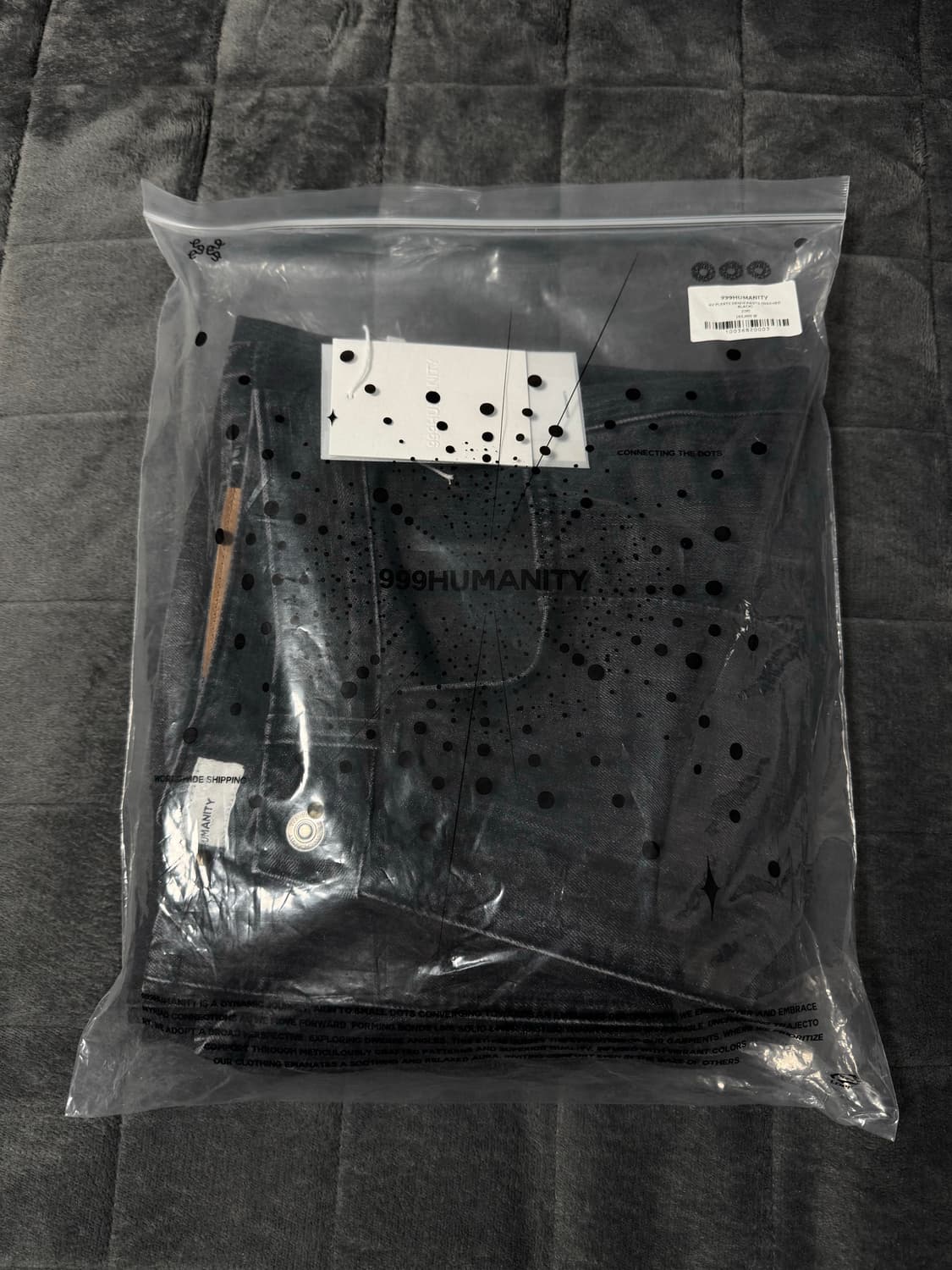 999휴머니티 AV PLEATS DENIM PANTS BLACK 상품이미지2