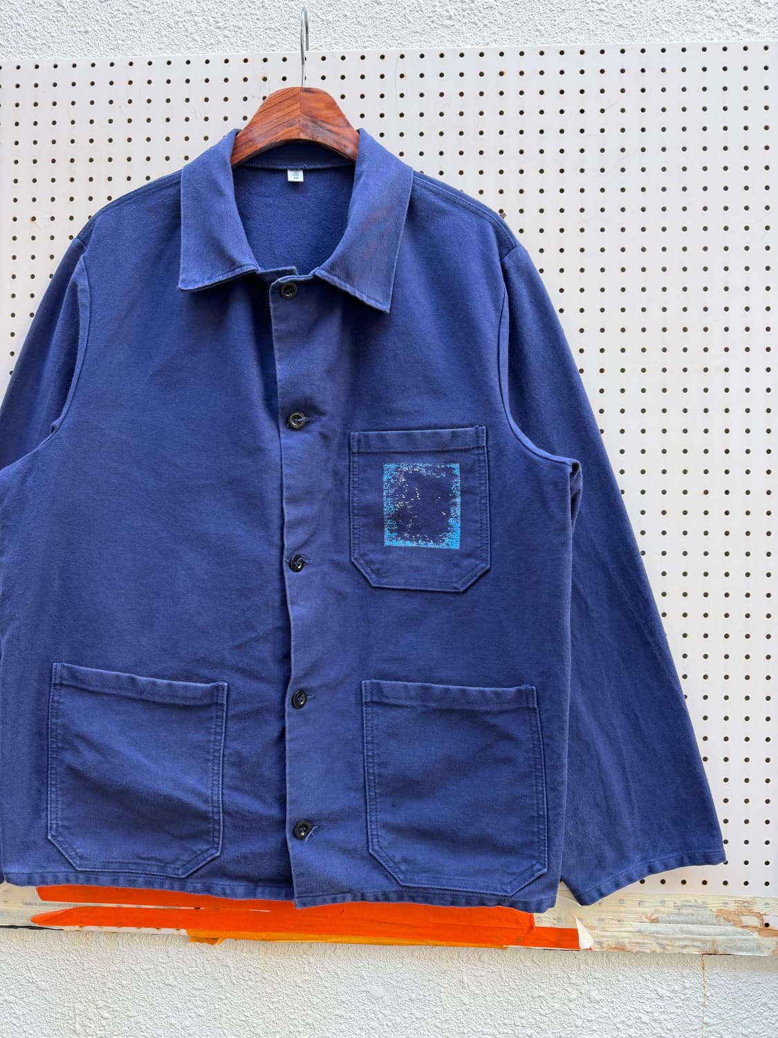 OLD EURO NAVY BLUE FRENCH WORK 프렌치워크자켓 상품이미지7
