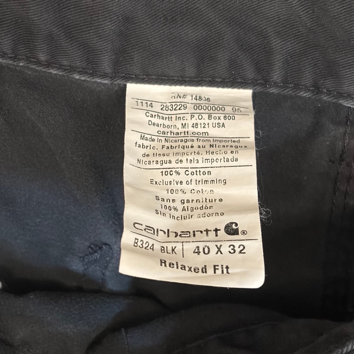 00s USA 빈티지 칼하트 싱글니 빅사이즈 워크팬츠 상품이미지3