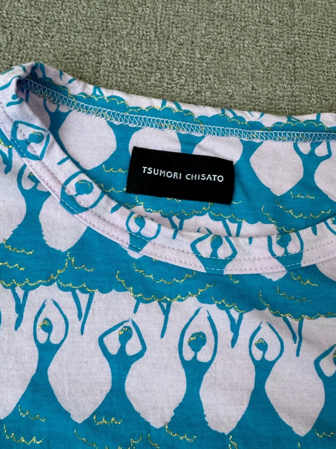 츠모리치사토 발레리나 프린트 티셔츠 상품이미지2