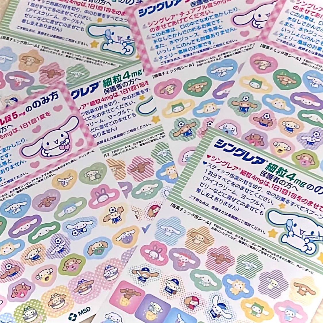 일본 고전 씰 스티커+고전st 헤이세이 키티 마감용 도무송 스티커 상품이미지2