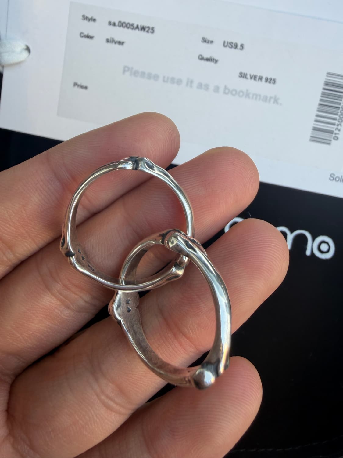 25AW 솔로이스트 듀얼링 반지 9.5사이즈  (새상품) 상품이미지4