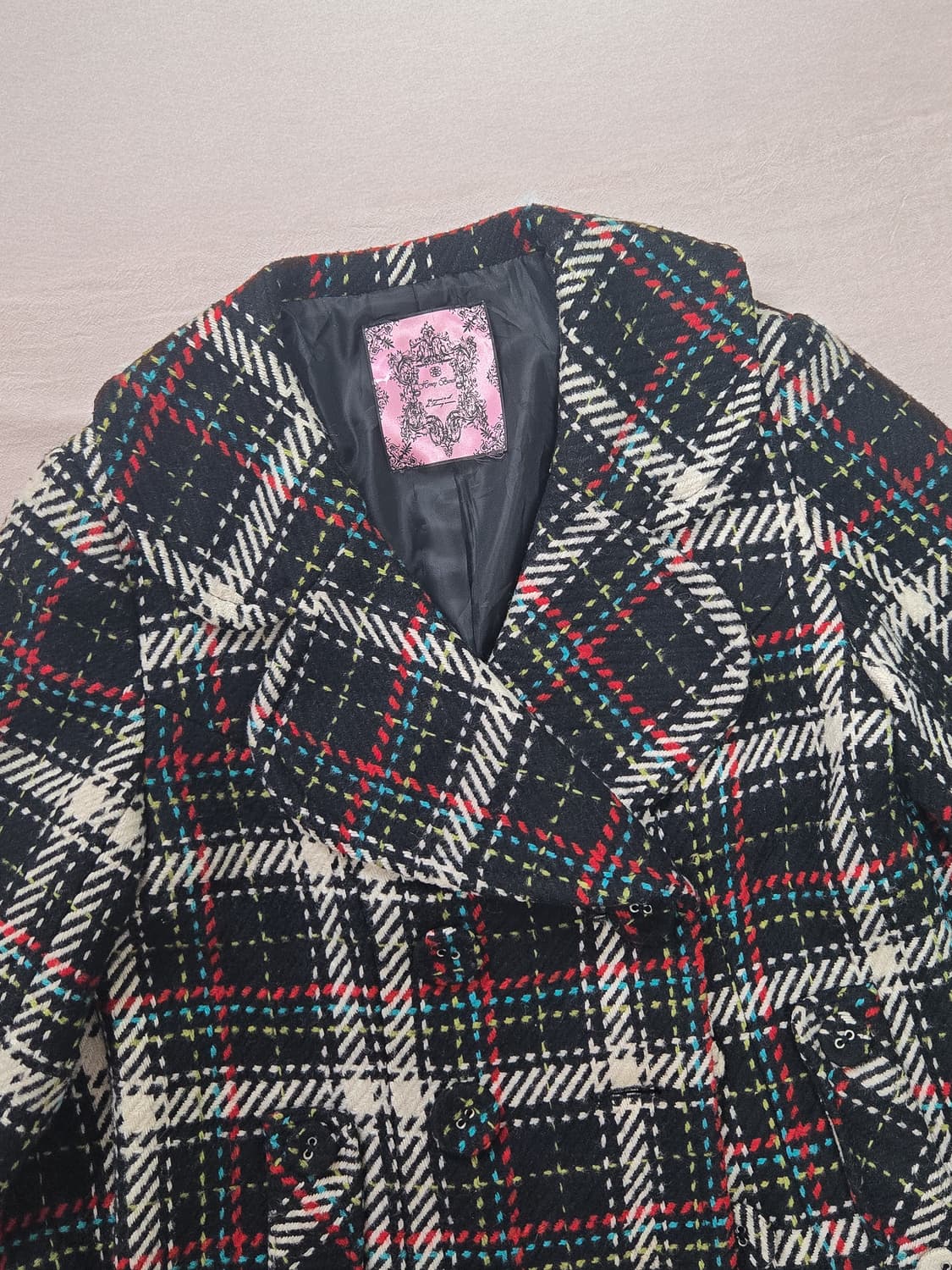 허니번치 하이틴 y2k 걸리시 하프코트 상품이미지3