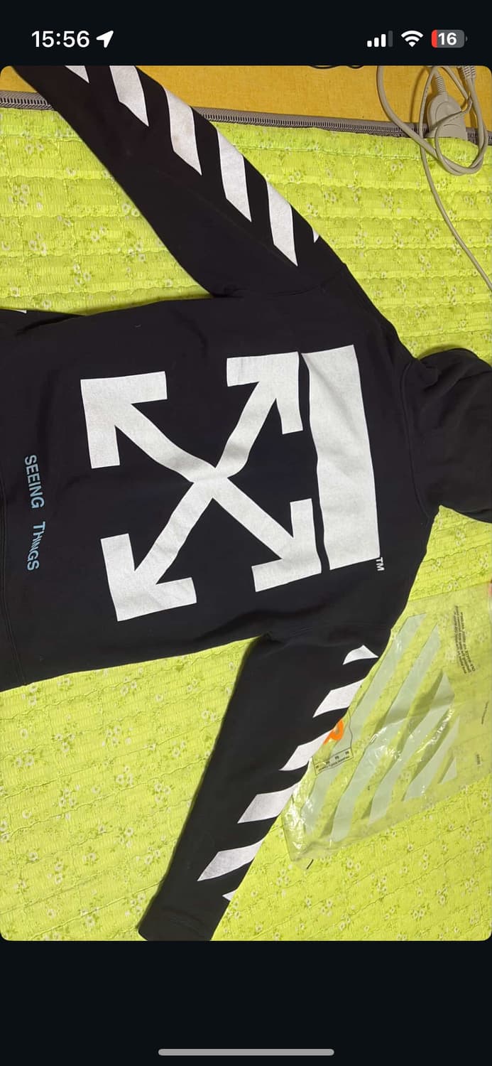 오프화이트 후드티 M 상품이미지5