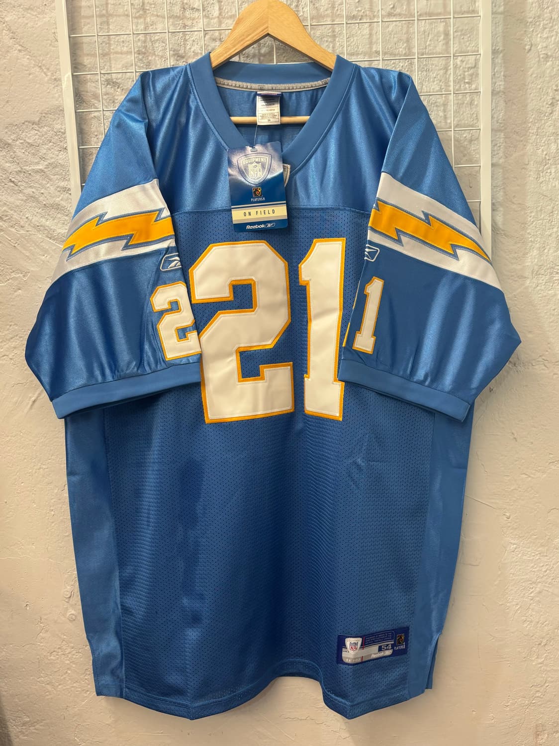 NFL X 리복 LA 차저스 블루 유니폼 져지 2XL 상품이미지1