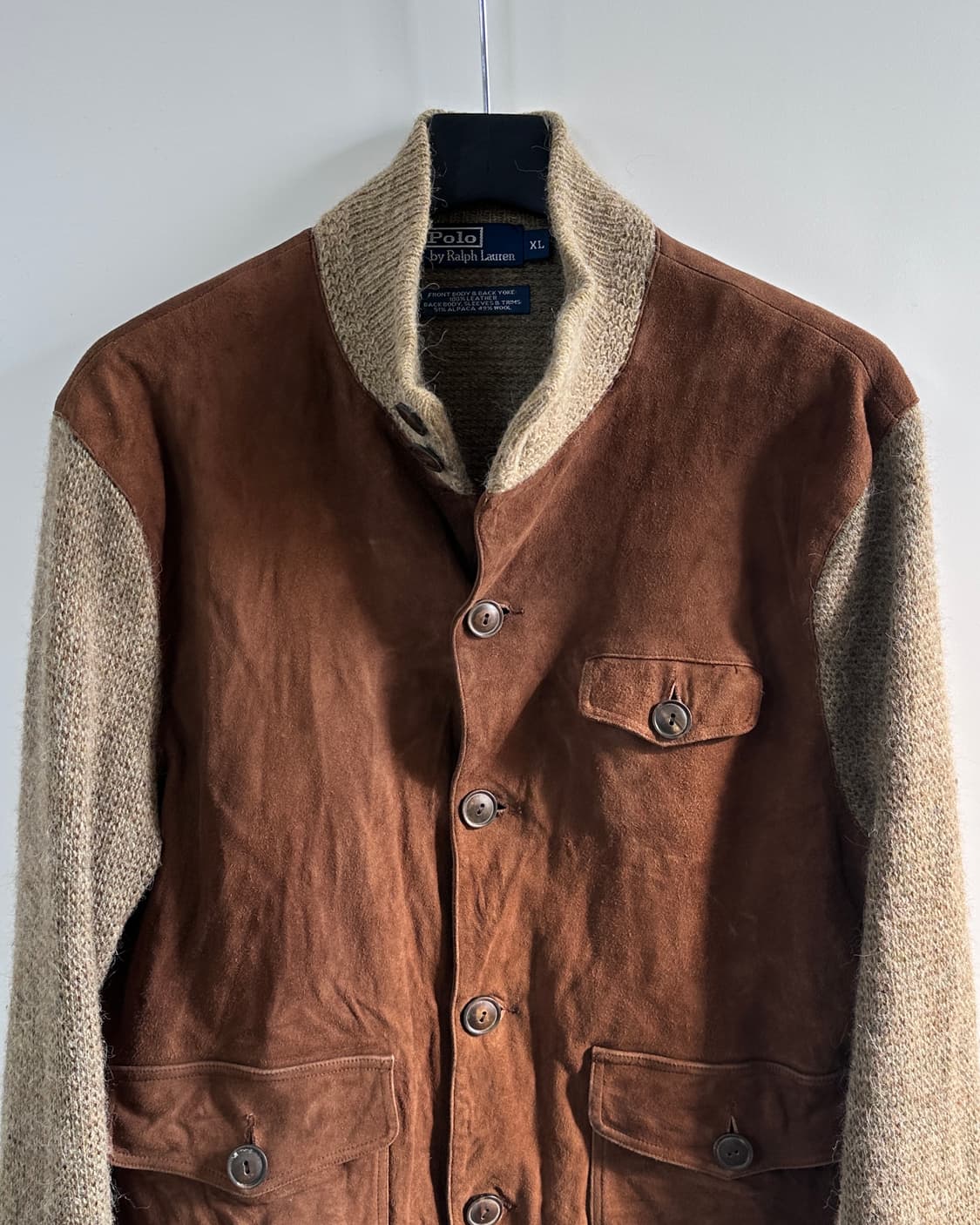 폴로 레더/울 A-1 가디건 자켓 (va.109) 상품이미지2