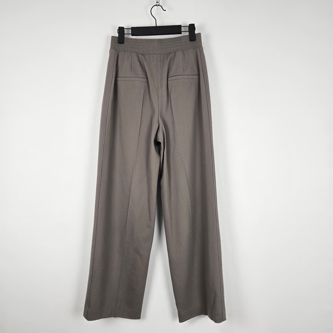 0836 미샤 그레이 와이드 팬츠 핀턱 울블랜딩 55 상품이미지2