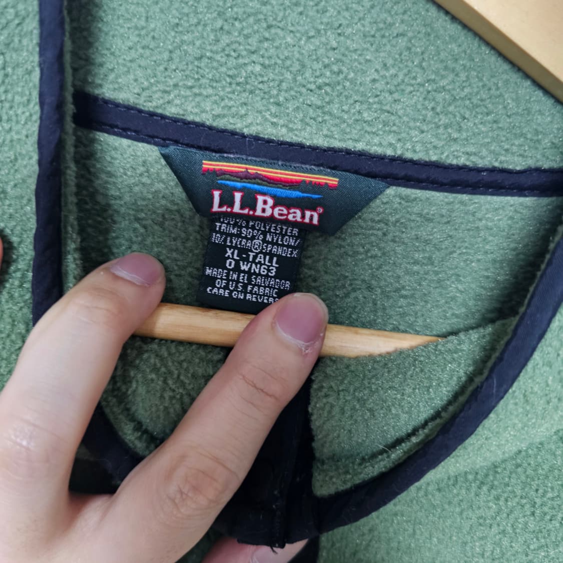 [XL] 엘엘빈 플리스 풀오버 그린 상품이미지3