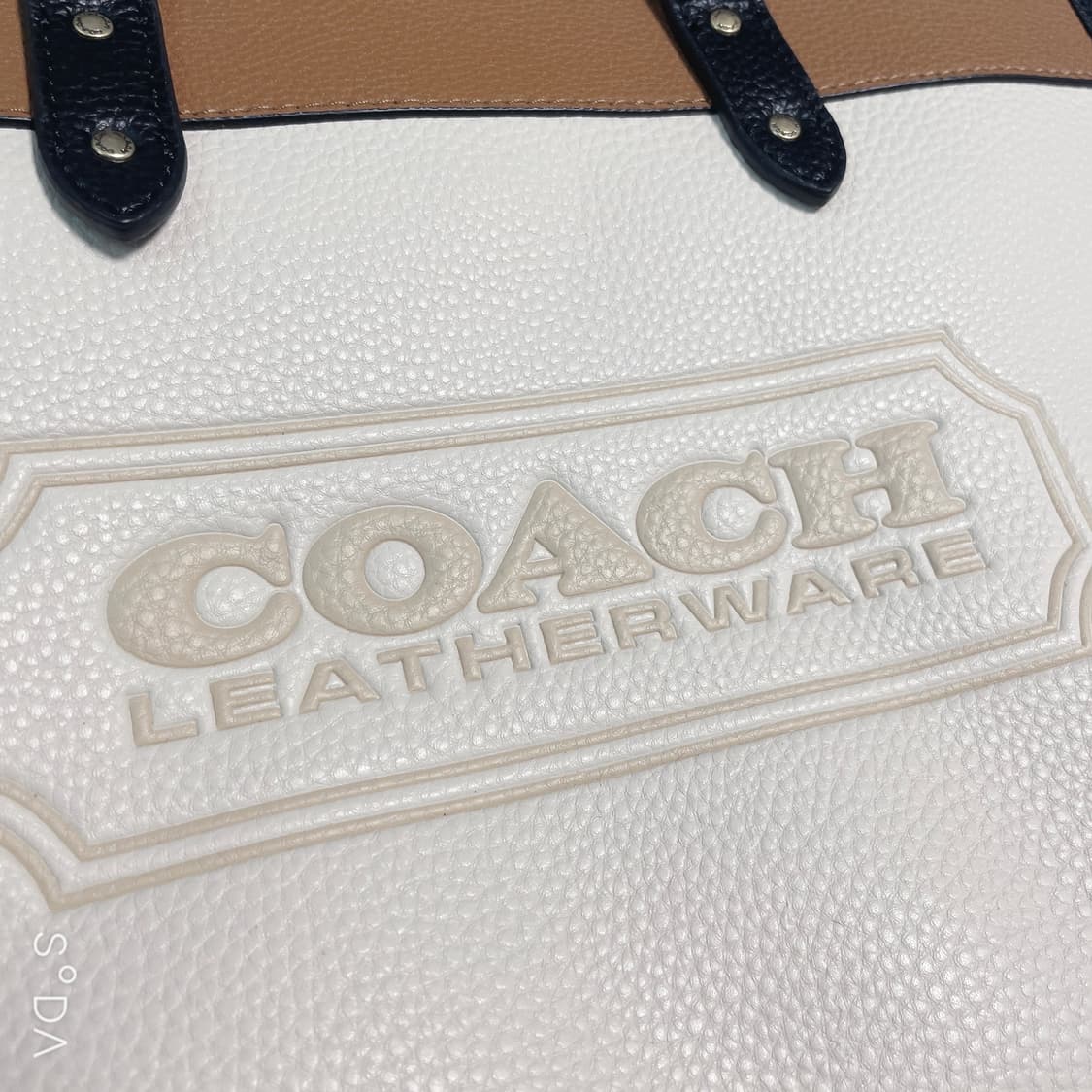 코치 레더웨어 토트백 아이보리/브라운 상품이미지4