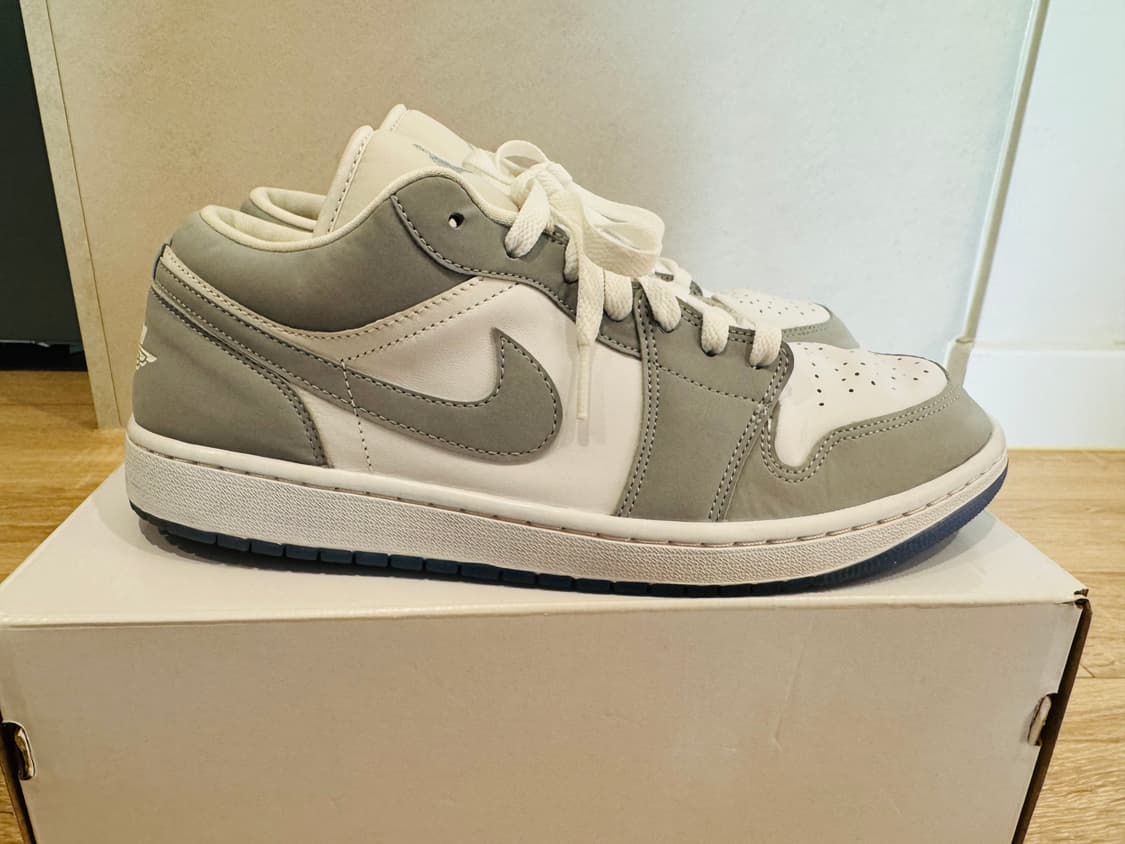 [W285] 조던 1 로우 화이트 울프 그레이 상품이미지5