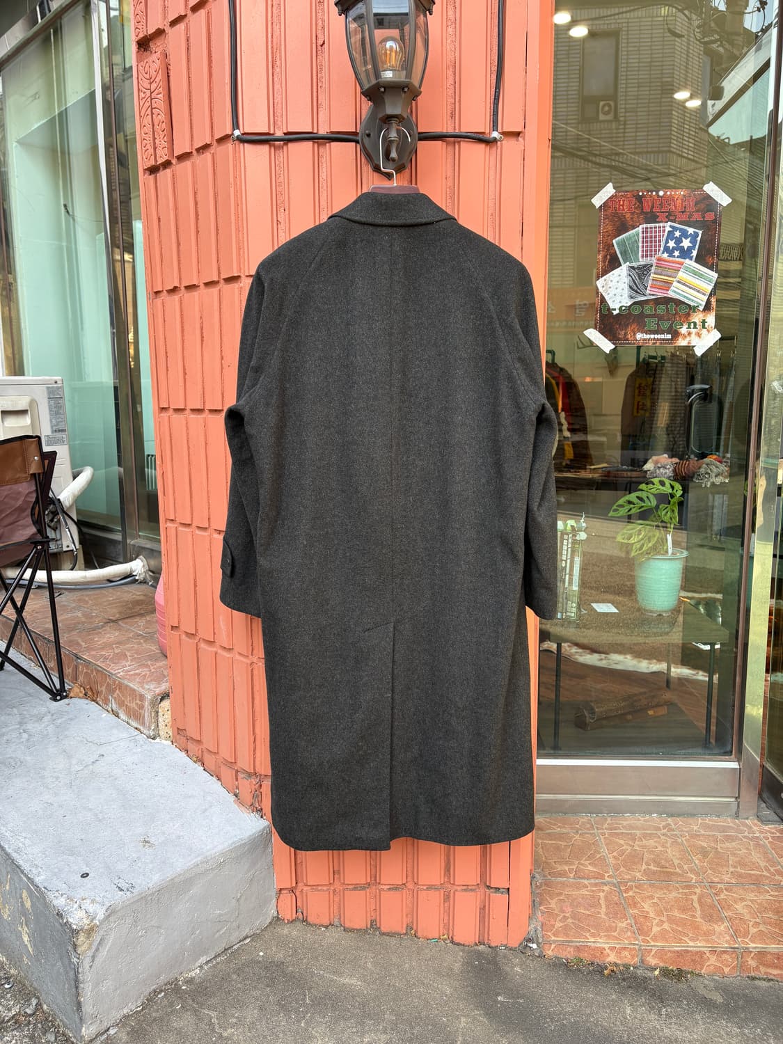 Japanese Vintage 캐시미어 100% 맥코트 상품이미지6