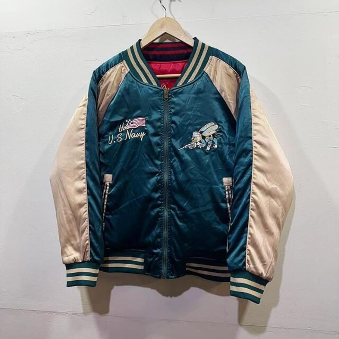 Shriners 제팬 리버시블 자수 새틴 스카쟌 (L) 상품이미지3