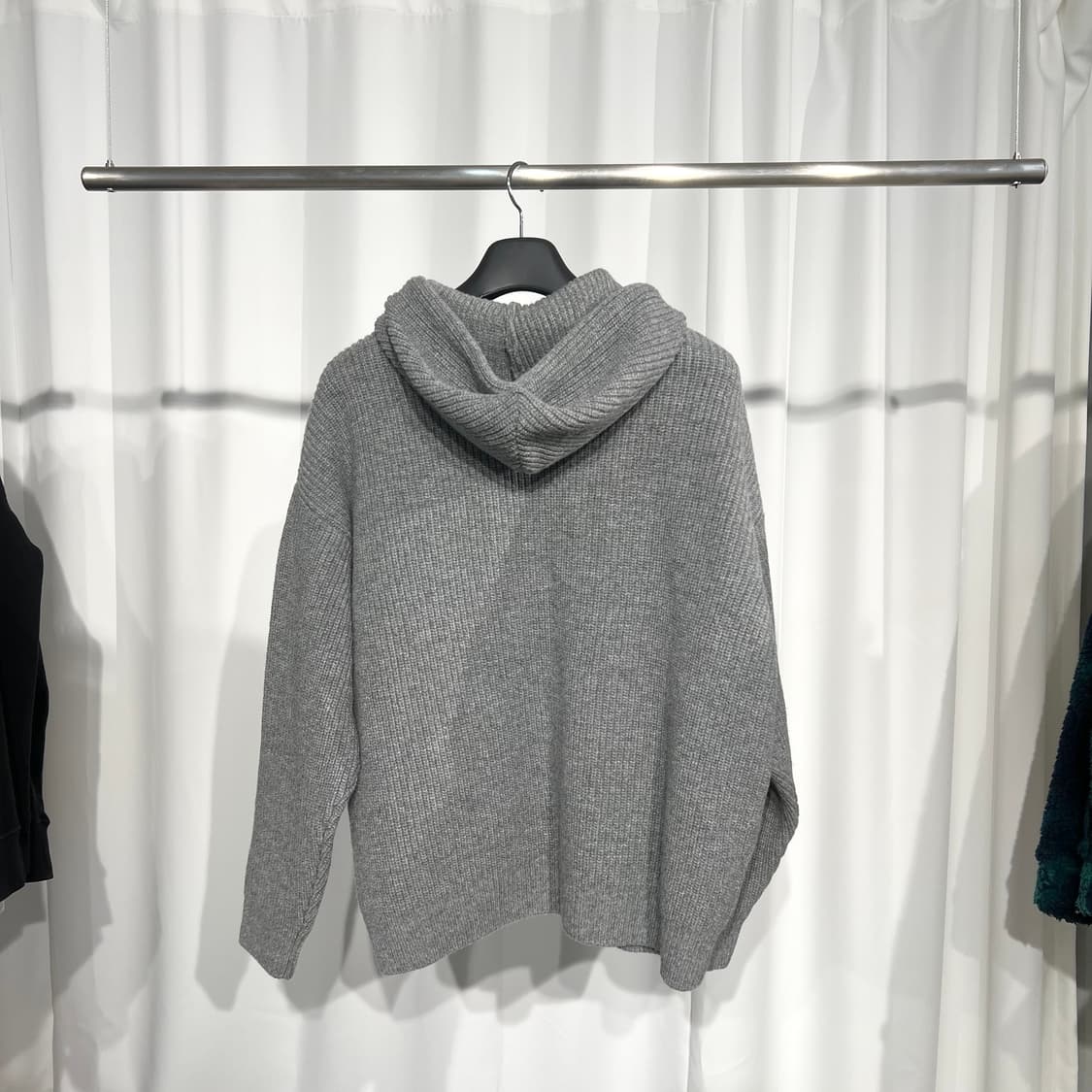 (100) 셀린느 니트 후드 그레이 신형  상품이미지2