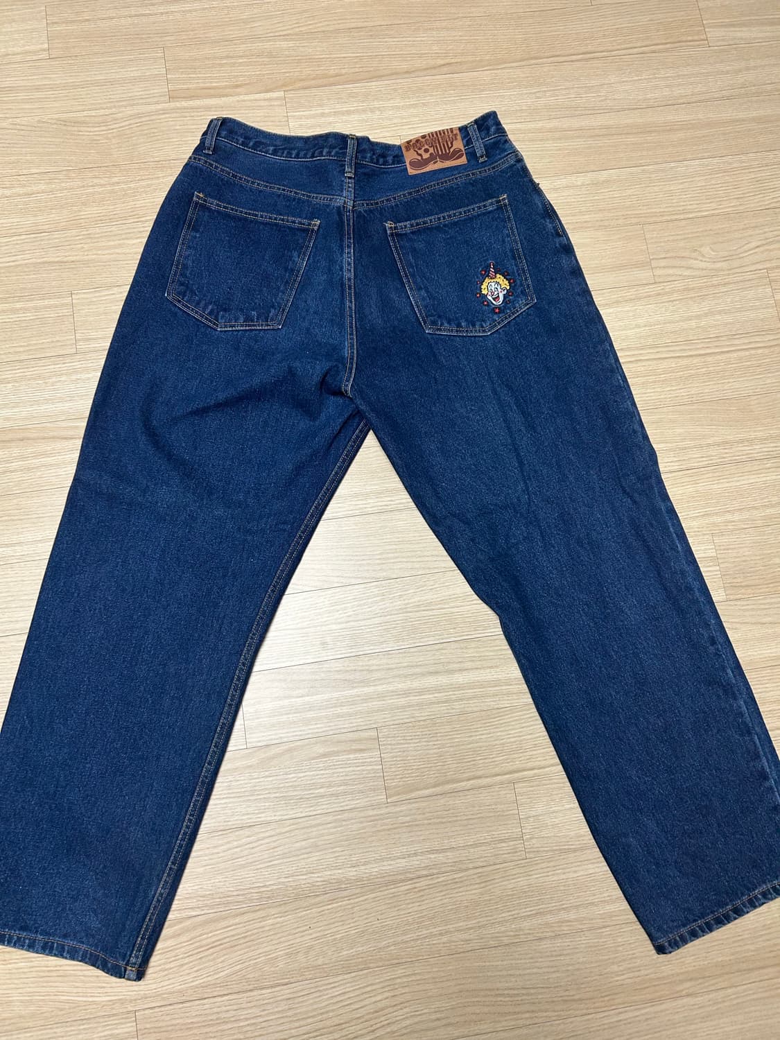 위캔더스 삐에로 배기데님팬츠 상품이미지2