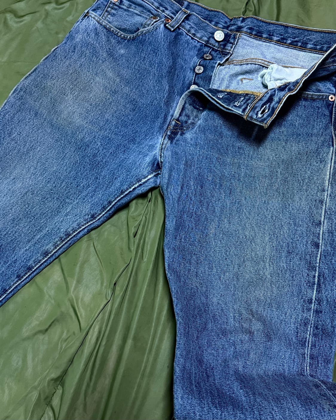 리바이스 501 스트레이트 핏 데님 팬츠 33 상품이미지3