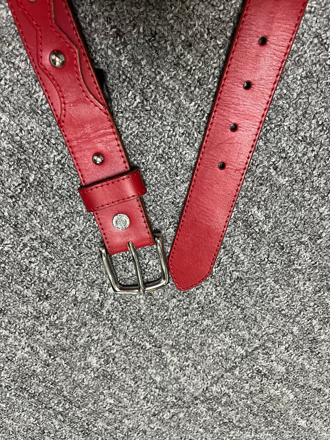 스투시 벨트 레드L/xl 상품이미지5