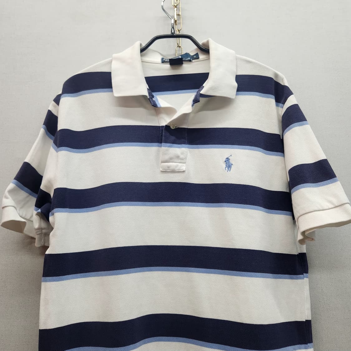 폴로랄프로렌 스트라이프 로고 반팔카라 S(M) 남여공용 상품이미지2