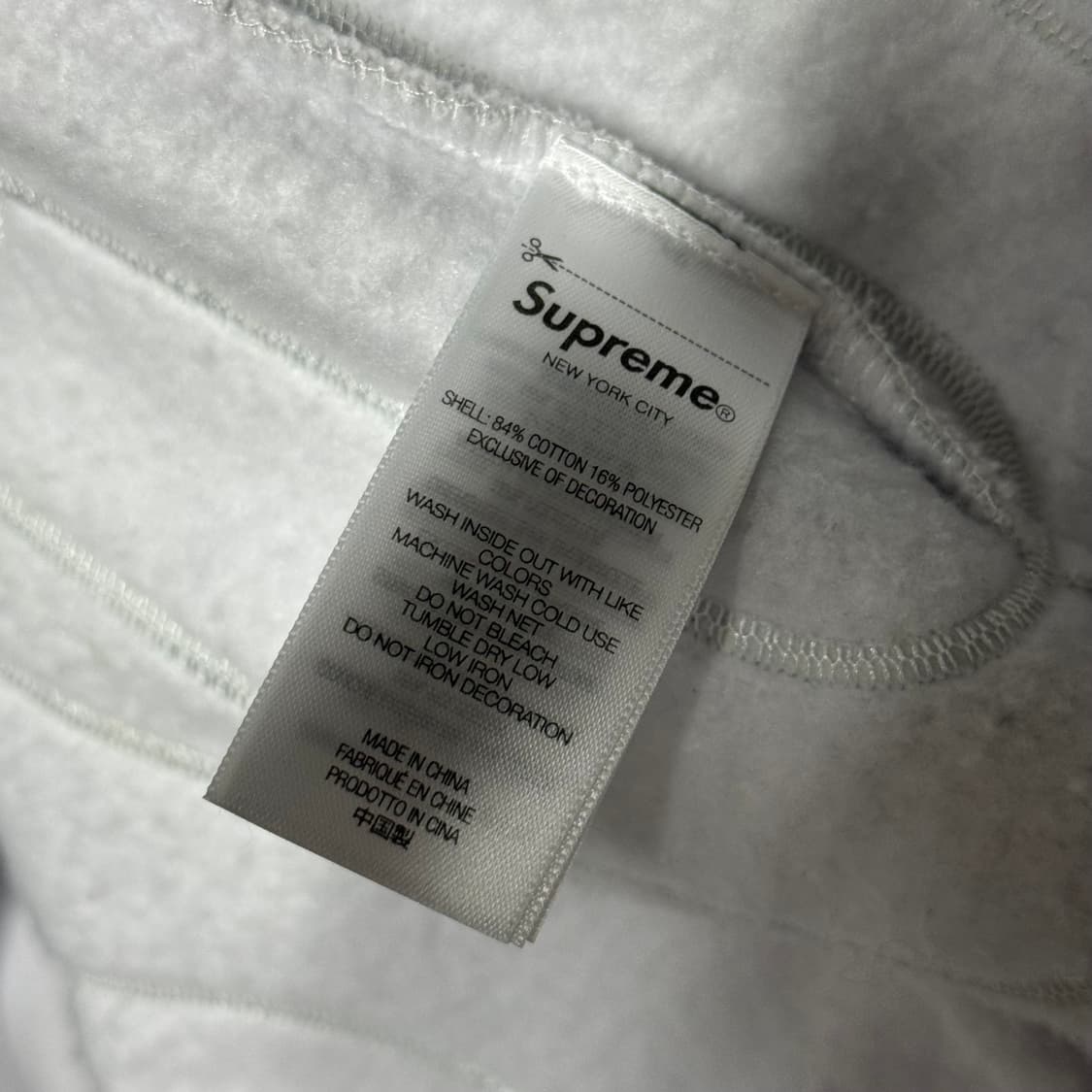 슈프림 빅 로고 집업 후드 M사이즈 상품이미지7