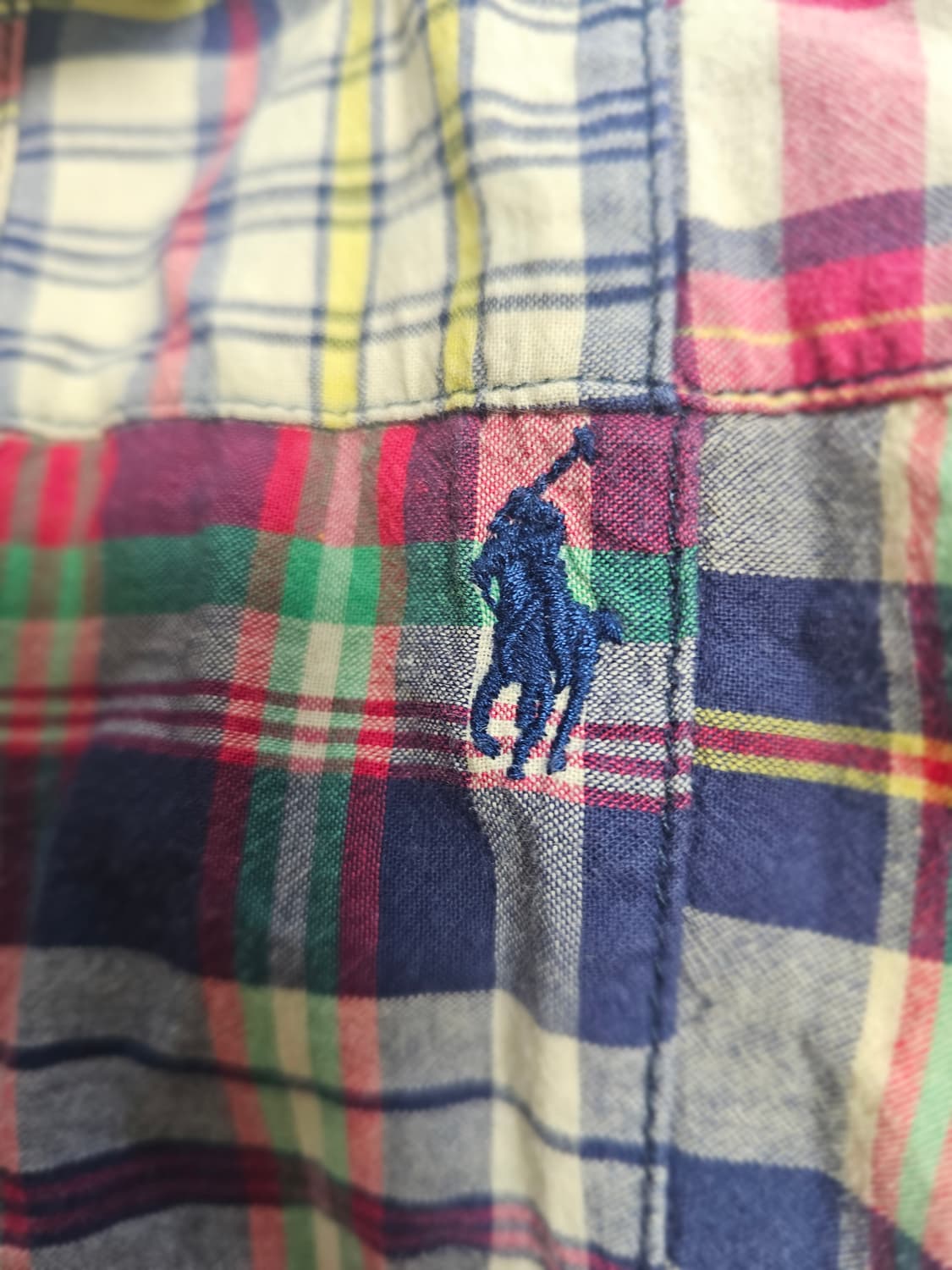 폴로 마드라스 패치워크 셔츠 상품이미지4