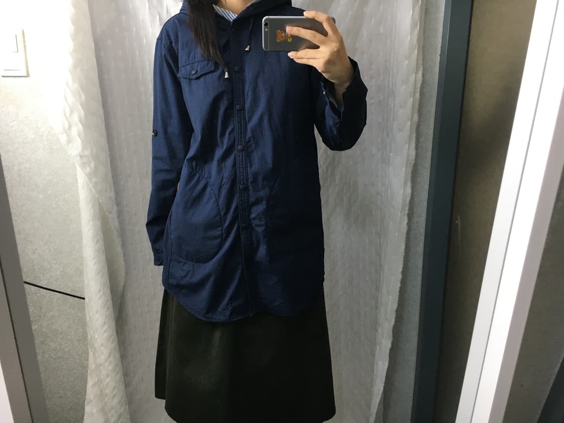 네이비 후드 자켓 상품이미지3