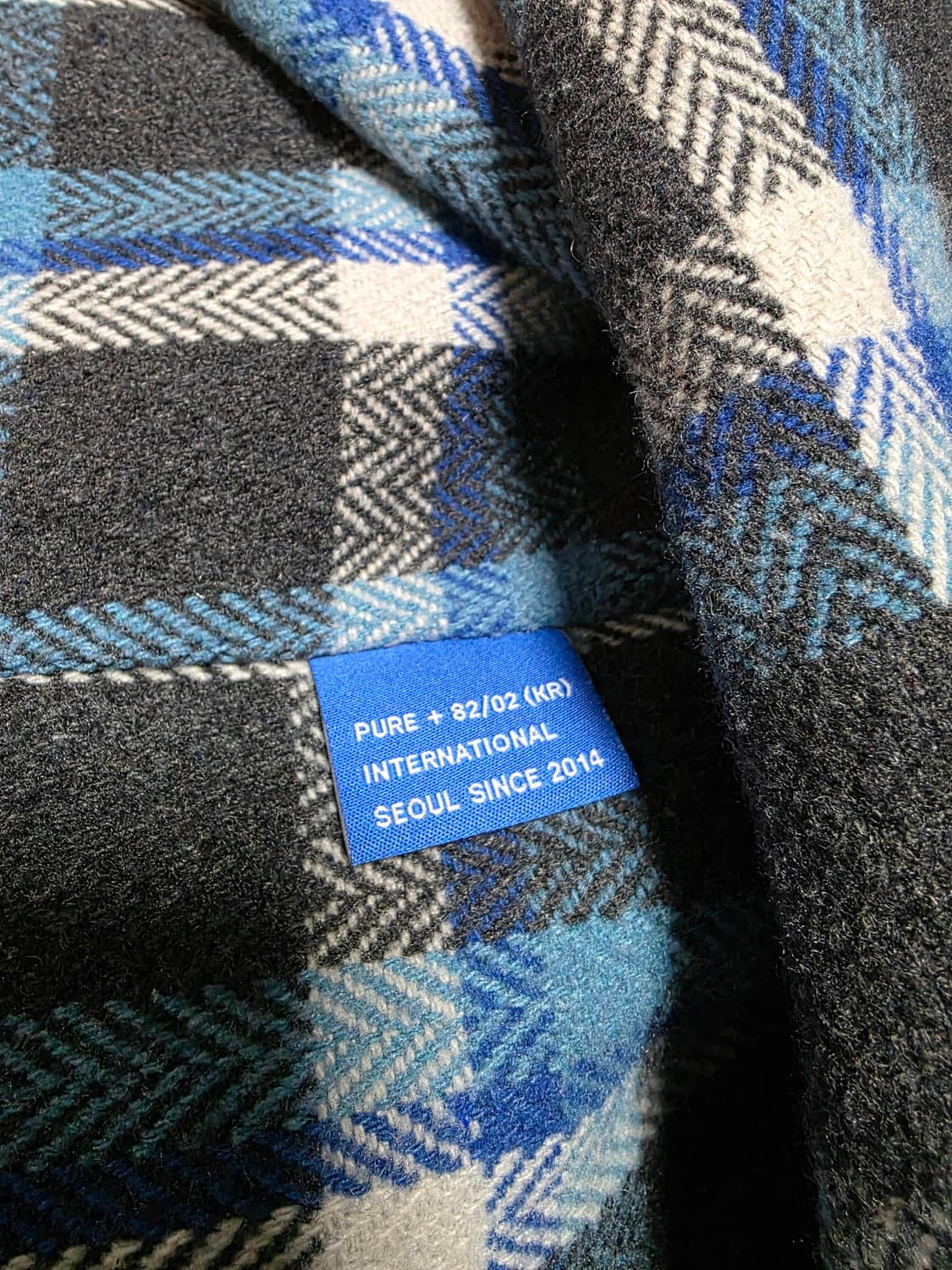 PURE 퓨어 오버사이즈 체크자켓 상품이미지5