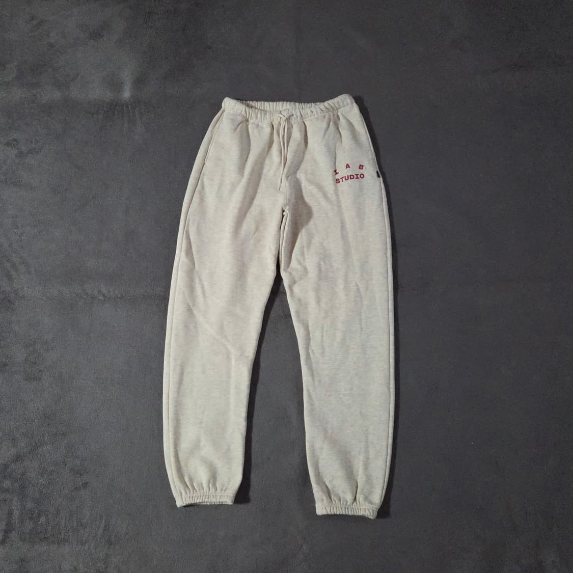 아이앱스튜디오 스웨트 조거 팬츠 XL오트밀버건디 상품이미지1