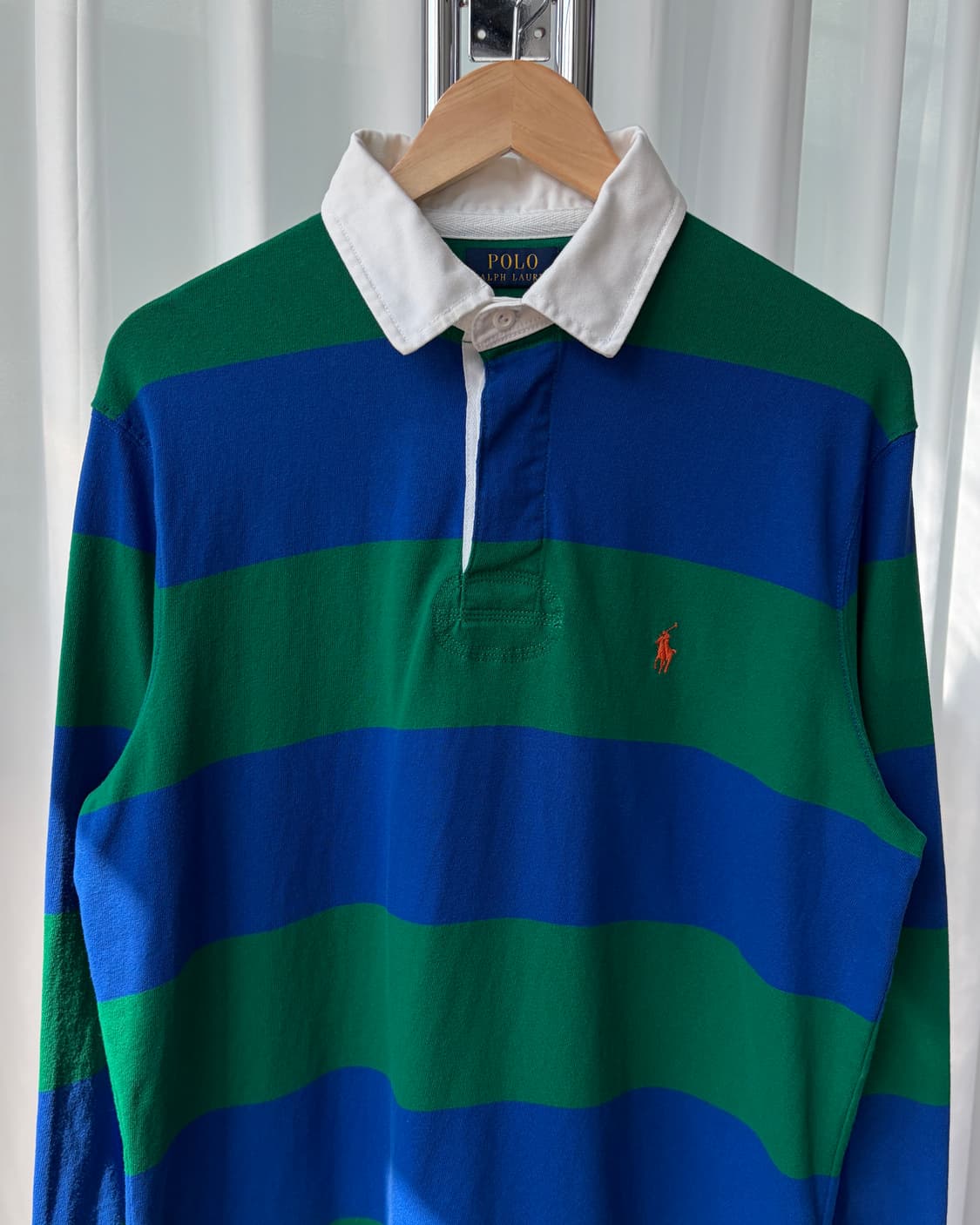 [L]폴로 랄프로렌 클래식핏 아이코닉 스트라이프 럭비 티셔츠 상품이미지5