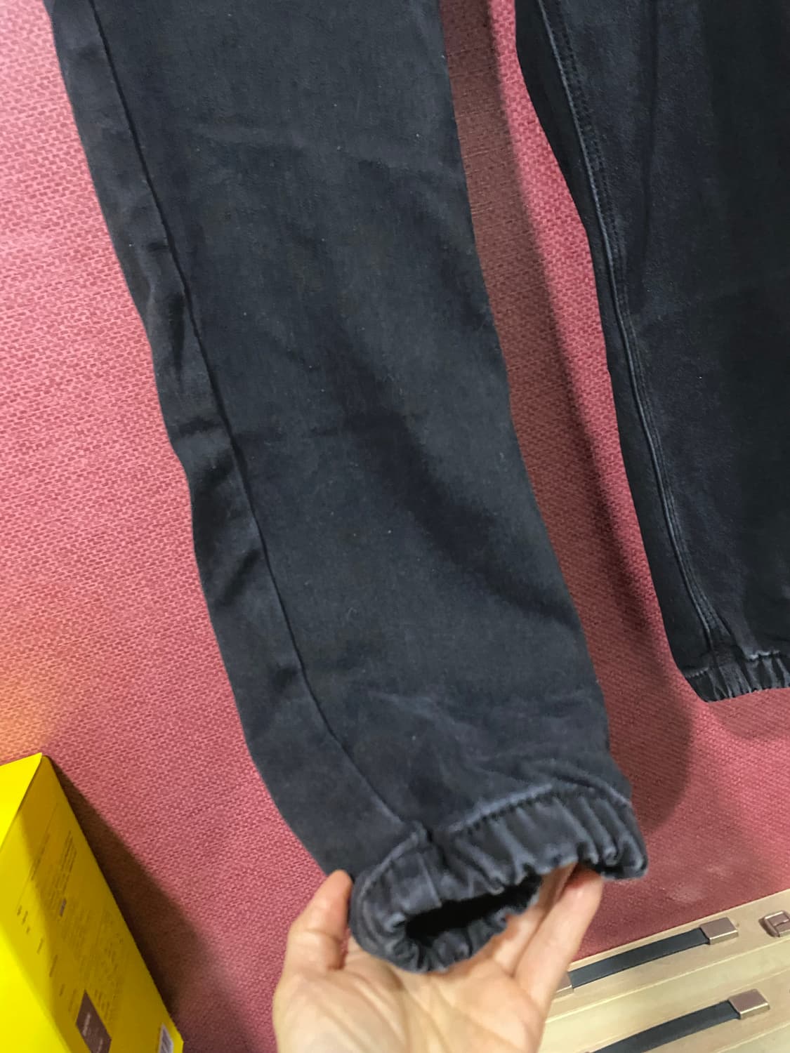 블랙 조거 팬츠(밴딩) 상품이미지3