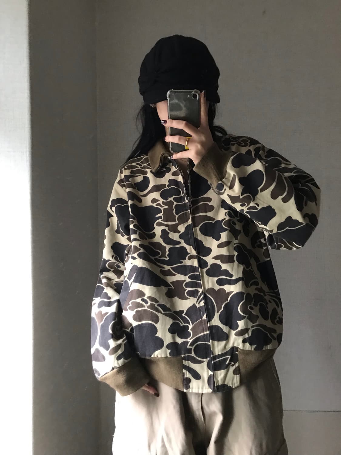 빈티지 카모 자켓 상품이미지1
