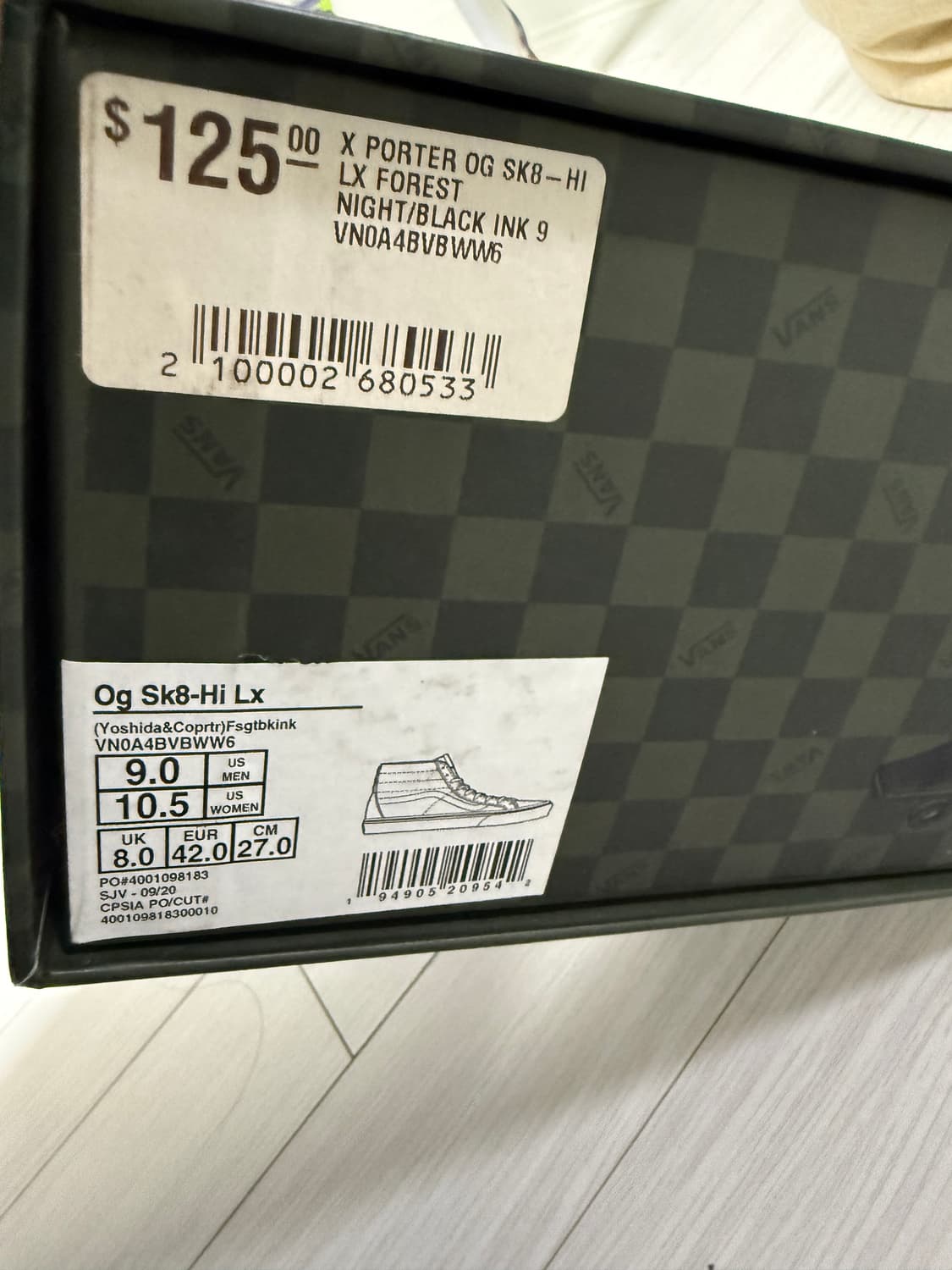 반스 포터 270스케이트하이 상품이미지8