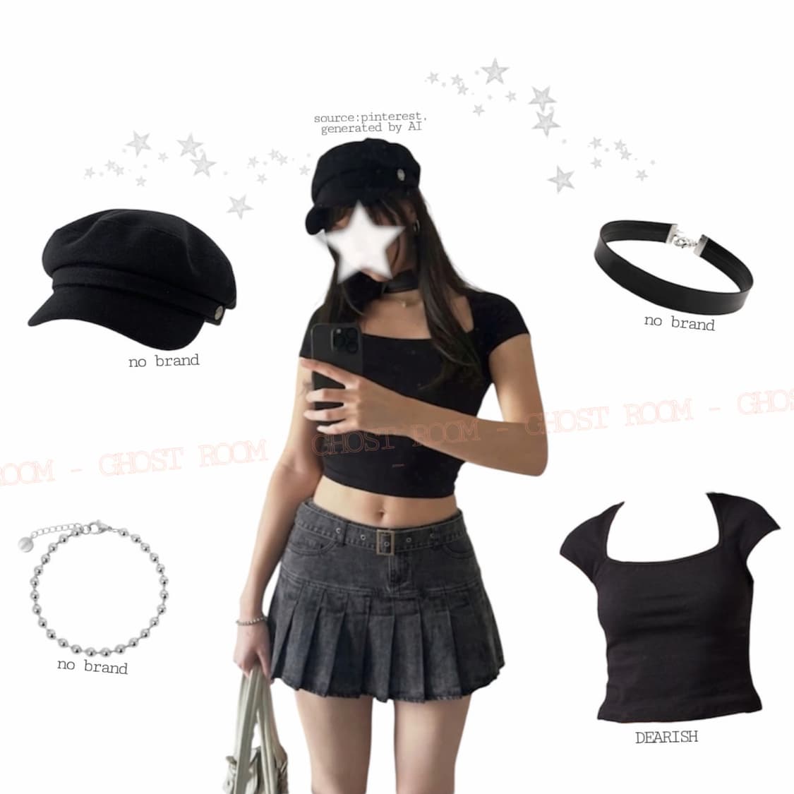 Y2K 무드 벨티드 데님 플리츠 스커트 상품이미지2