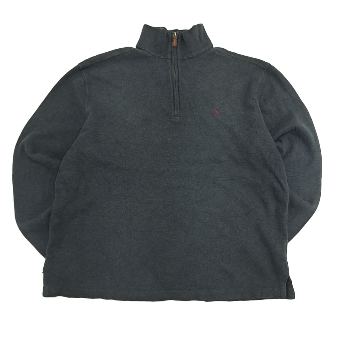 CN665 M-L 폴로 랄프로렌 USA 차콜그레이 하프집업 니트 스웨터 상품이미지1