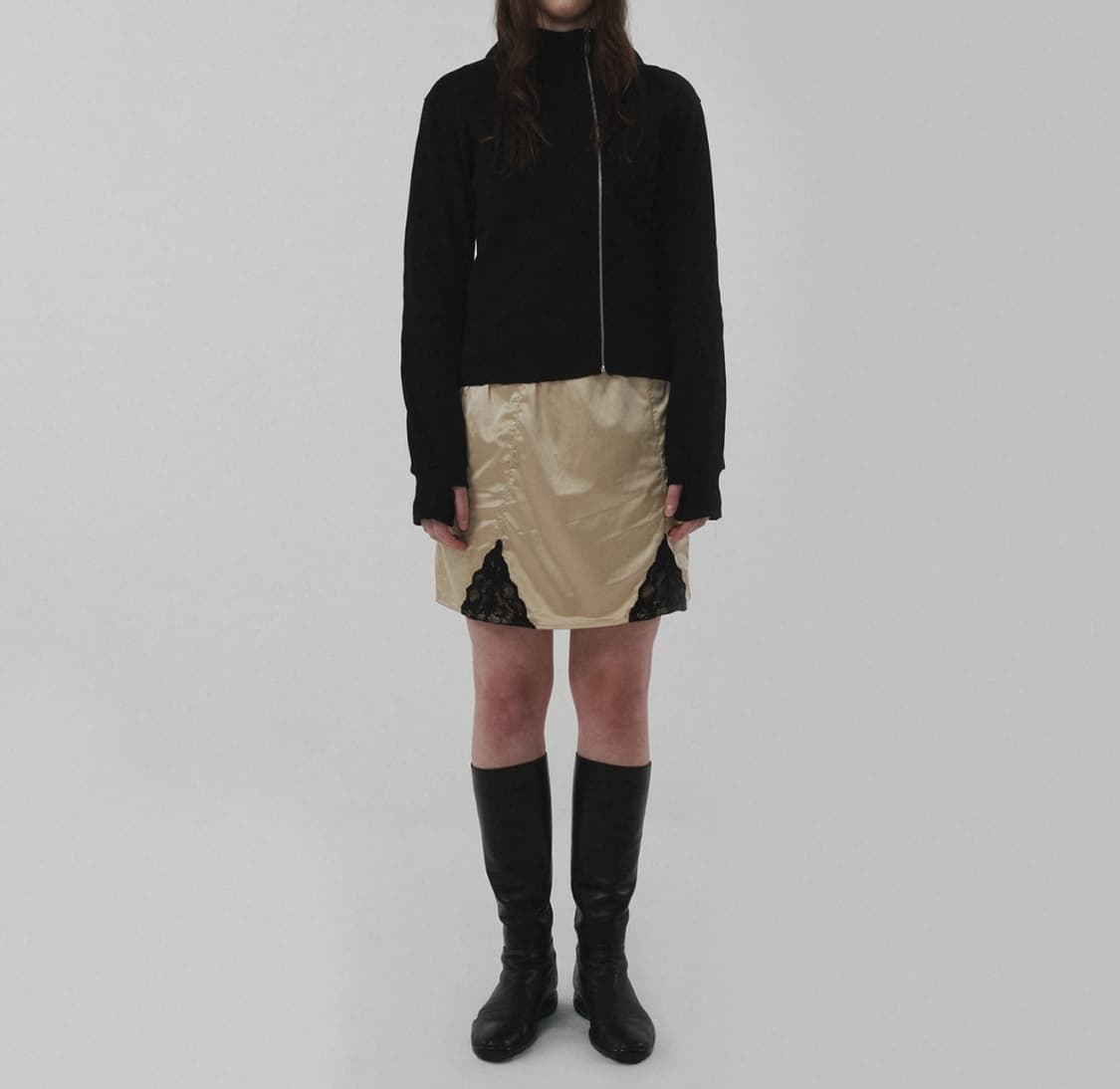 스웨이드 기명 SIDE ZIPPER ZIP UP 상품이미지3