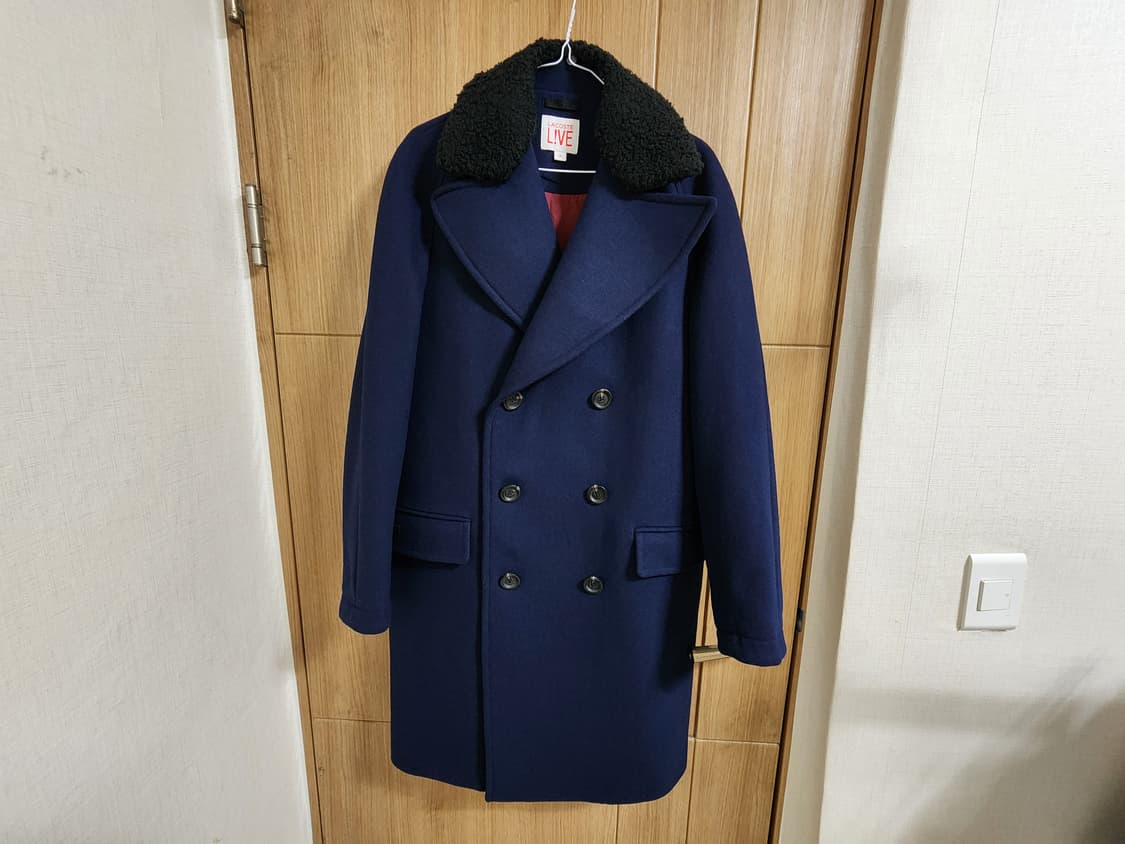 (XS)라코스테 더블 울 코트 상품이미지1