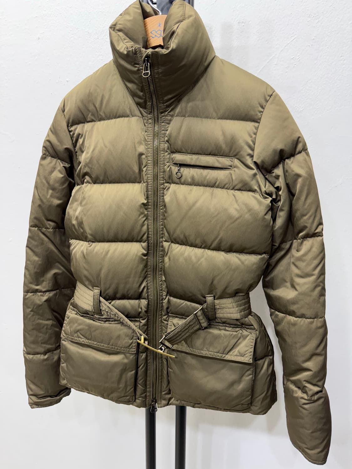 정품) 폴로랄프로렌 여성 카키색 숏패딩 점퍼 XS 상품이미지3