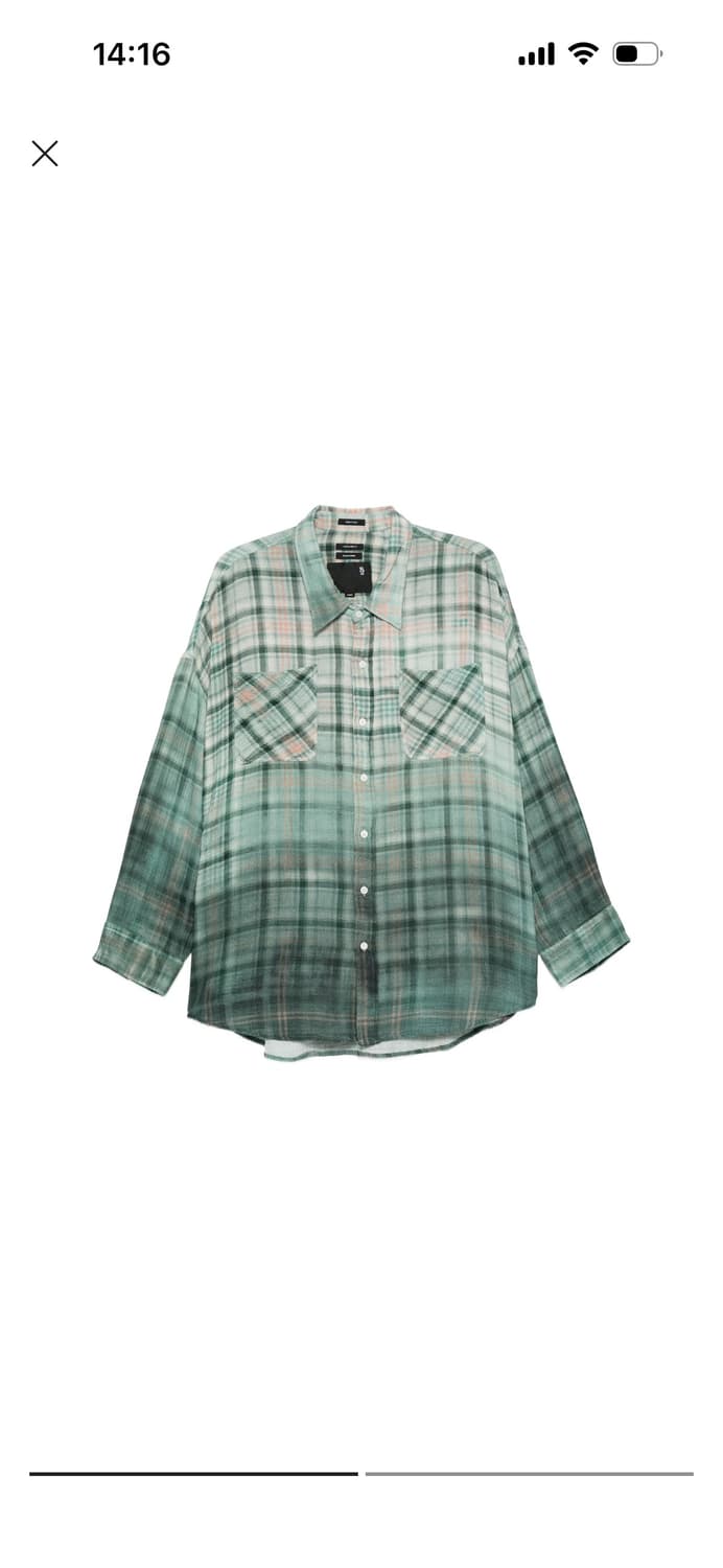 R13 그린 워크 셔츠 구매합니다 상품이미지1