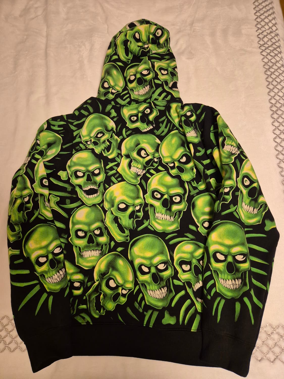 슈프림 스컬파일 후드 M(식케이 착용) 상품이미지3