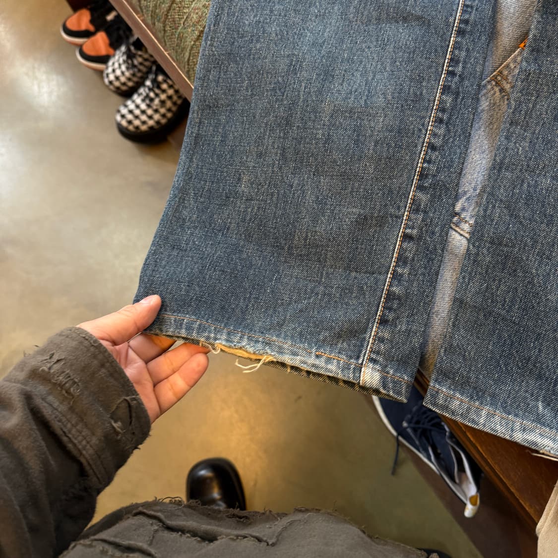 에드윈 505 셀비지 데님 일본 생산 지퍼 플라이 30 상품이미지2