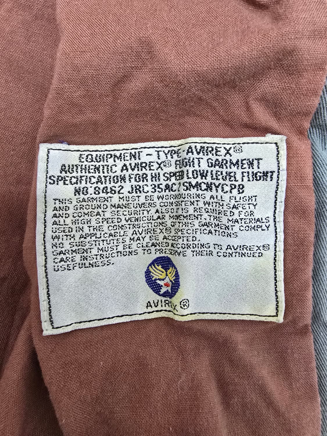 아비렉스 AVIREX MA-1 럭키 린디 린드버그 코튼 봄버 자켓  L 상품이미지7