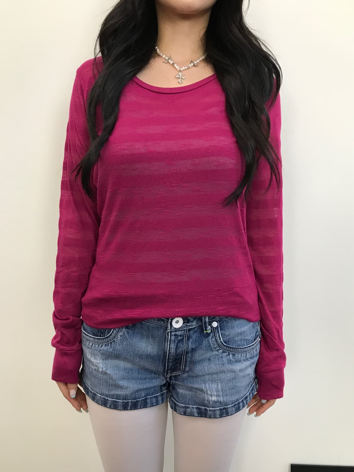 Planet Gold Magenta Layered Long Sleeve 상품이미지3