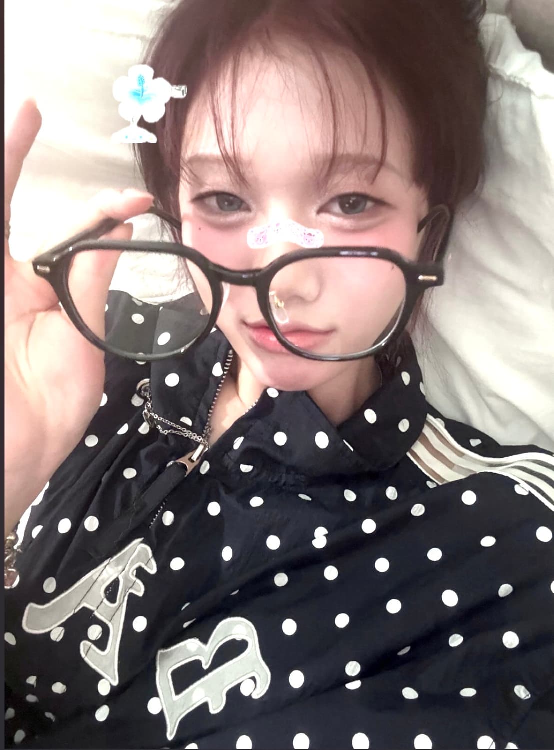 <<유일매물, 공홈 품절>>실착사진⭕️ 도트무늬 져지 바막 상품이미지5