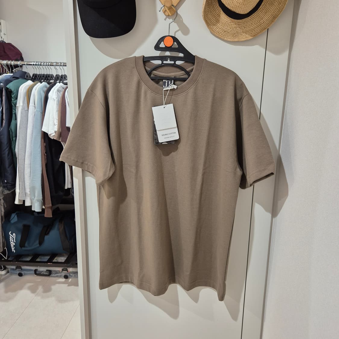 [페플] 레귤러 더블코튼 무지반팔 XL 2종(블랙/애쉬카키) 상품이미지2