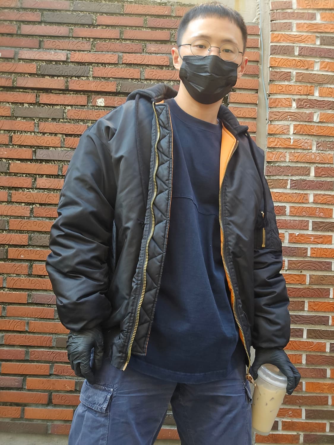 제곱 X2 블랙 항공점퍼 패딩 XL 상품이미지1