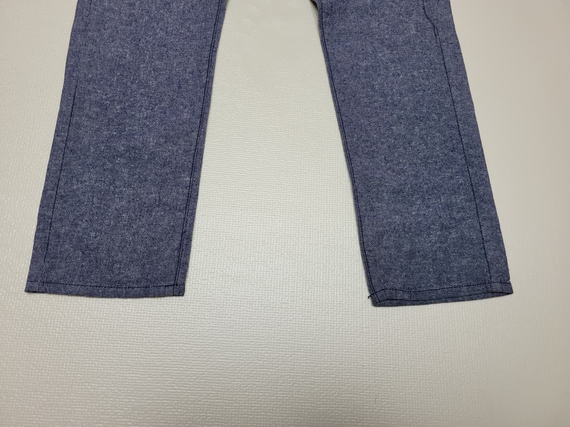 카이아크만 남자 샴브레이 슬랙스 32 네이비 상품이미지8